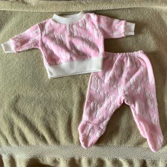 Vintage Baby Two Piece Sweat Suit - Picture 1 of 3